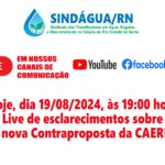 Live sobre os esclarecimentos sobre a proposta da Caern para o ACT