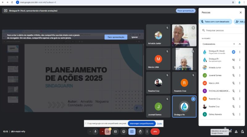 Direção do Sindágua/RN define plano de ações para 2025